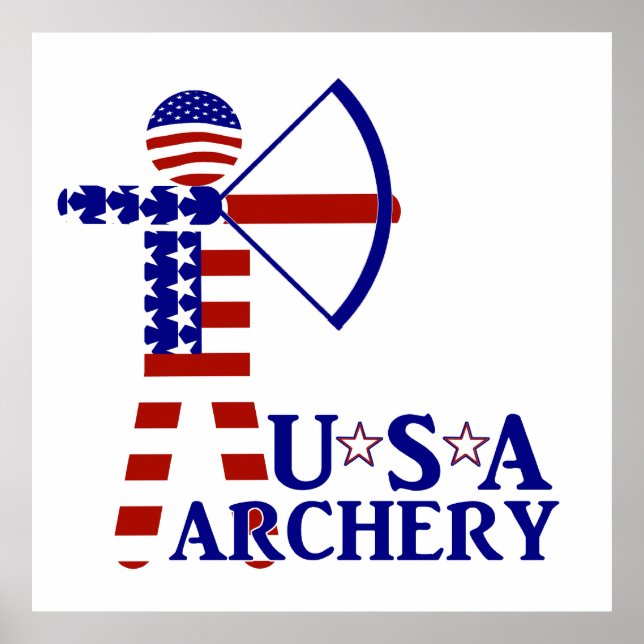 USA Patriotic Archery Poster (Front)