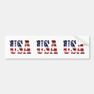 USA Patriotic Bumper Sticker