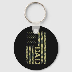 Usa Patriotic Dad Father's Day American Flag 4th O Key Ring