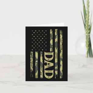Usa Patriotic Dad Fathers Day American Flag 4th Of Card
