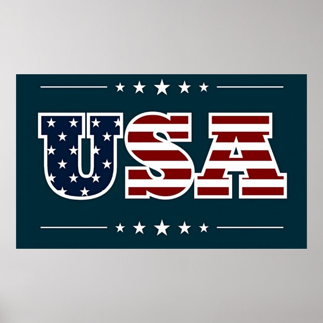 USA, patriotic design, Poster (Front)