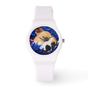 USA Patriotic Dog American Pit Bull Terrier Watch