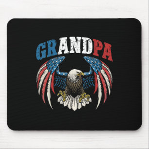 Usa Patriotic Eagle American Flag Fourth Of July G Mouse Pad
