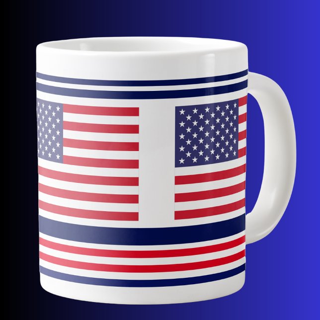 USA Patriotic Flag, United States Flag Large Coffee Mug (Creator Uploaded)