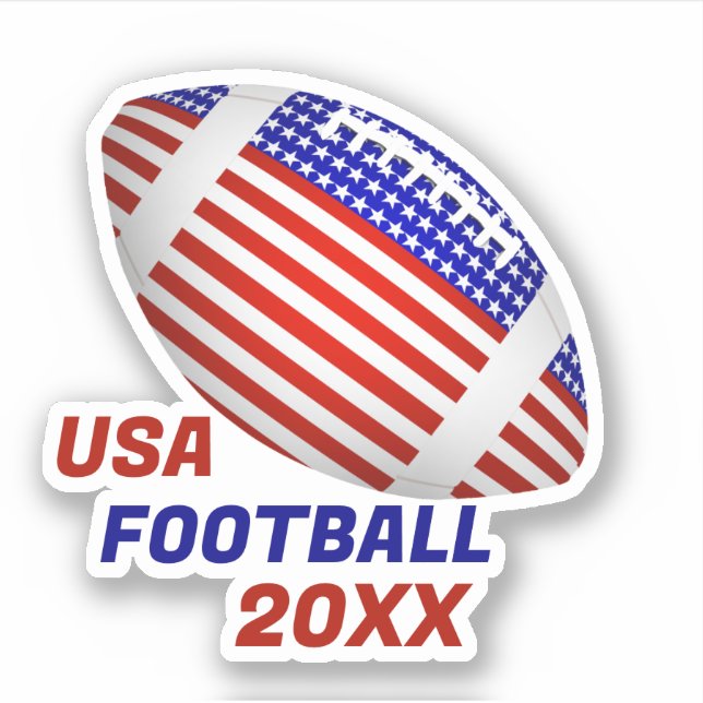 USA Patriotic Football Sports (Front)