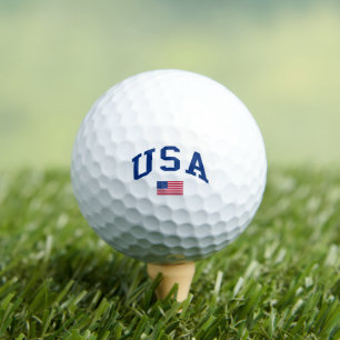 USA Patriotic Independence Day American Flag Golf Balls