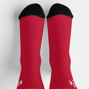 USA Patriotic Independence Day American Flag Socks