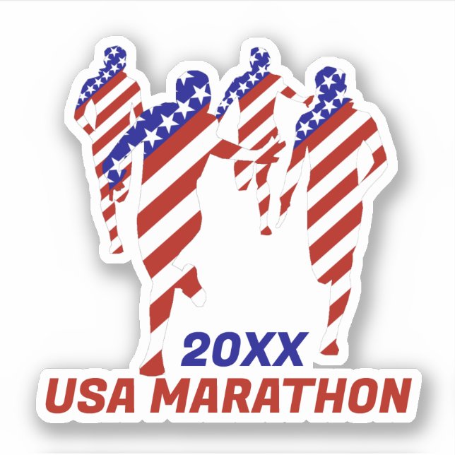 USA Patriotic MARATHON / RELAY RUN (Front)