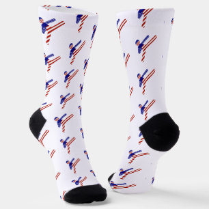 USA Patriotic Martial Arts TAEKWONDO Socks