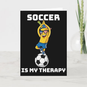 Usa Patriotic Nana Doing Yoga Soccer Is My Therapy Card