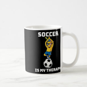 Usa Patriotic Nana Doing Yoga Soccer Is My Therapy Coffee Mug