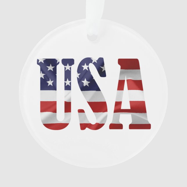 USA Patriotic Ornament (Front)