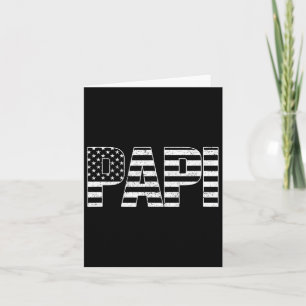 Usa Patriotic Papi Father's Day American Flag 4th Card
