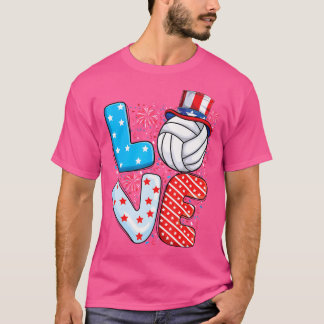 Usa Patriotic Sports American Flag 4Th Of July Vol T-Shirt