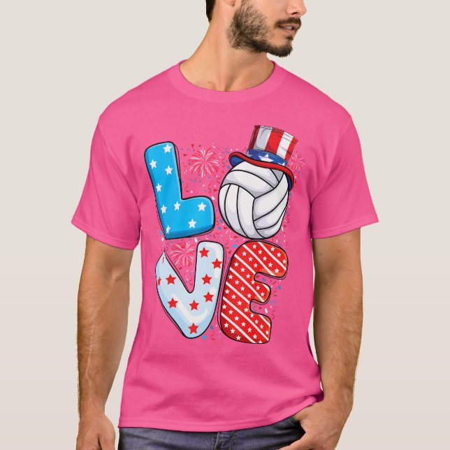 Usa Patriotic Sports American Flag 4Th Of July Vol T-Shirt (Front)