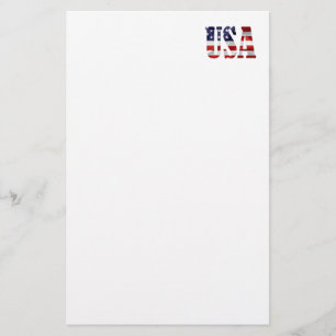 USA Patriotic Stationery