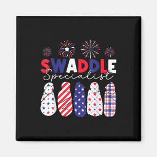 Usa Patriotic Swaddle Specialist Nicu Nurse 4th Of Magnet