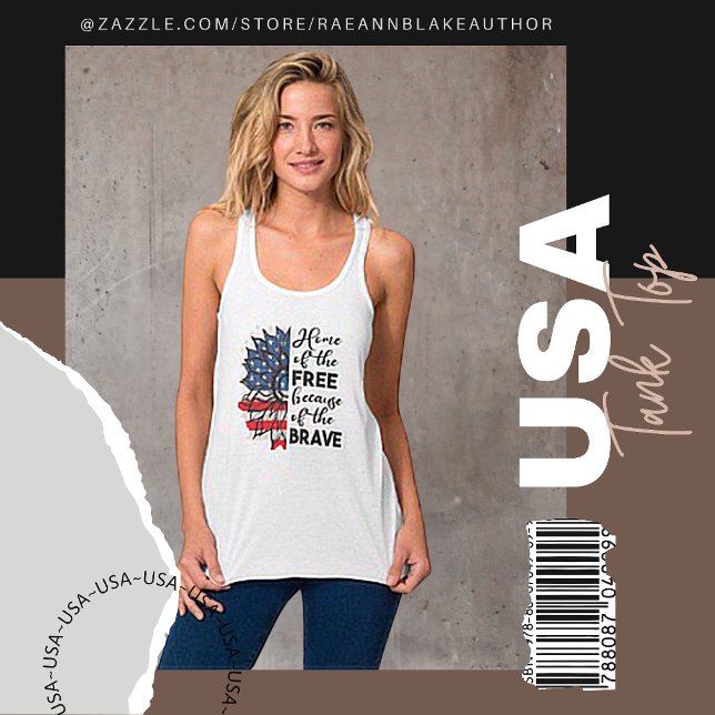 USA Patriotic Tank Top T-Shirt (Creator Uploaded)