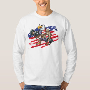 USA/patriotic weightlifting bald eagle T-Shirt