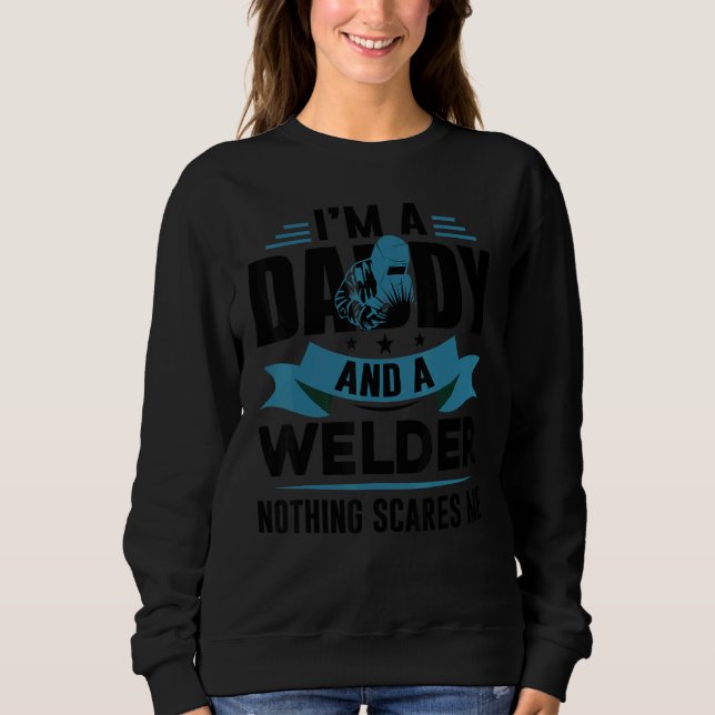 USA Patriotic Welder Daddy Father's Day Sweatshirt (Front)