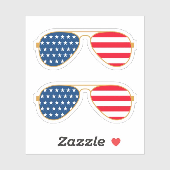 USA pattern - Cool Sunglasses Pack (Sheet)