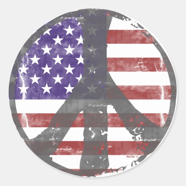 USA Peace stickers (Front)