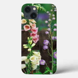 USA, Pennsylvania. Foxglove and delphinium iPhone 13 Case