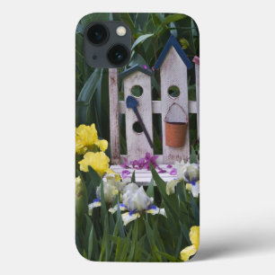 USA, Pennsylvania. Garden irises grow around iPhone 13 Case