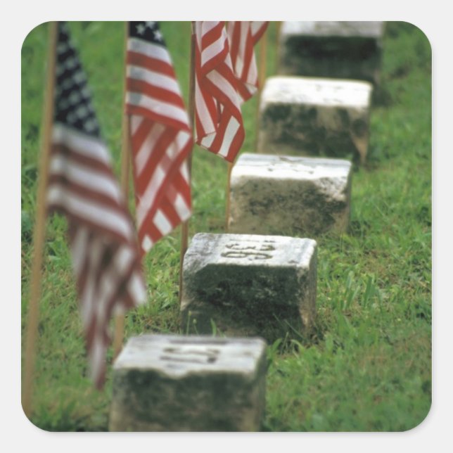 USA, Pennsylvania, Gettysburg. Civil war Square Sticker (Front)