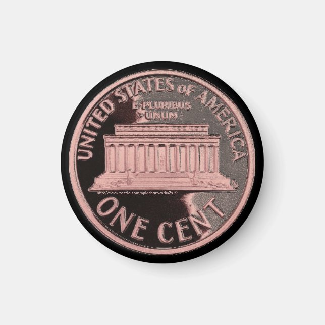 USA Penny magnet by Splashartworks2x (Front)