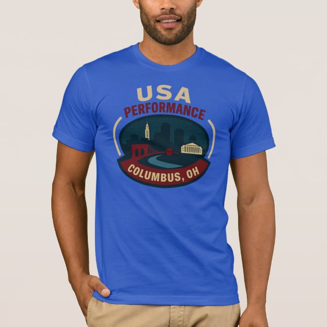USA Performance Columbus T-Shirt (Front)