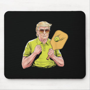 Usa Pickleball Player Patriotic Trump Political &a Mouse Pad