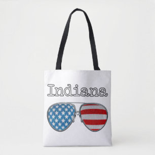 USA PILOT GLASSES INDIANA TOTE BAG