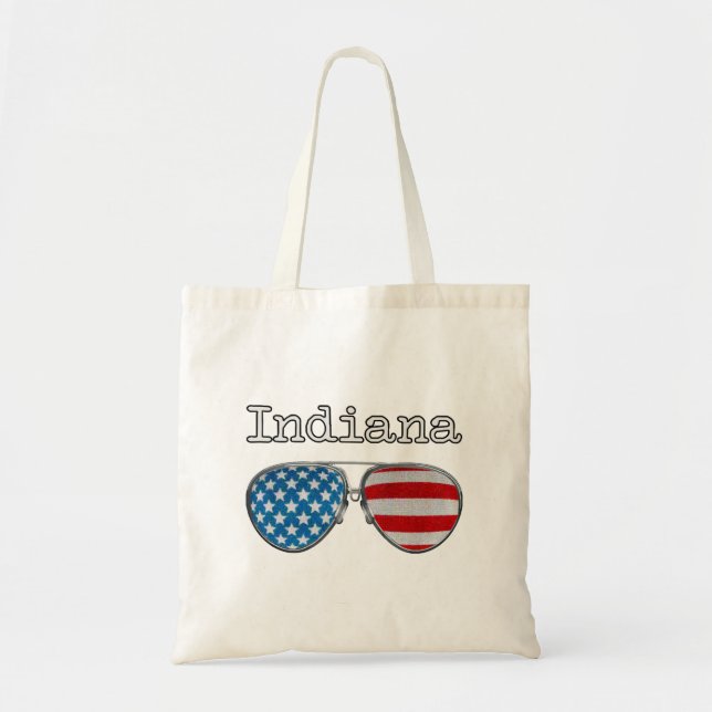 USA PILOT GLASSES INDIANA  TOTE BAG (Front)