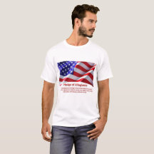 USA Pledge of Allegiance Man's Tshirt