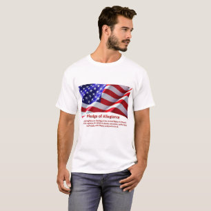 USA Pledge of Allegiance Man's Tshirt