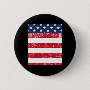 Usa Pocket With American Flag For 4th Of July 6 Cm Round Badge