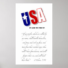 USA poster with "In God We Trust"
