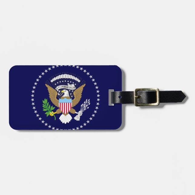 USA Presedents Flag Luggage Tag (Front Horizontal)
