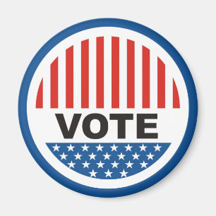 usa president elections vote badge political magnet