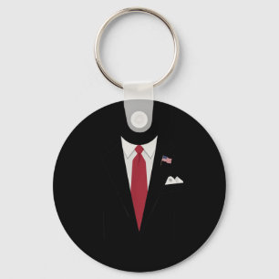 Usa President Trump Suit Easy Halloween Costume  Key Ring