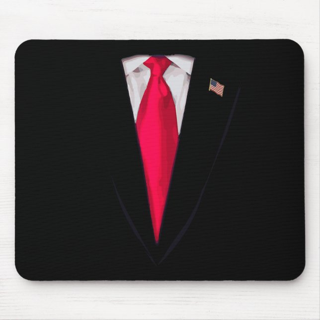 Usa President Trump Suit Funny Halloween Costume G Mouse Pad (Front)