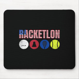 Usa Racketlon - Table Tennis Badminton Squash Tenn Mouse Pad