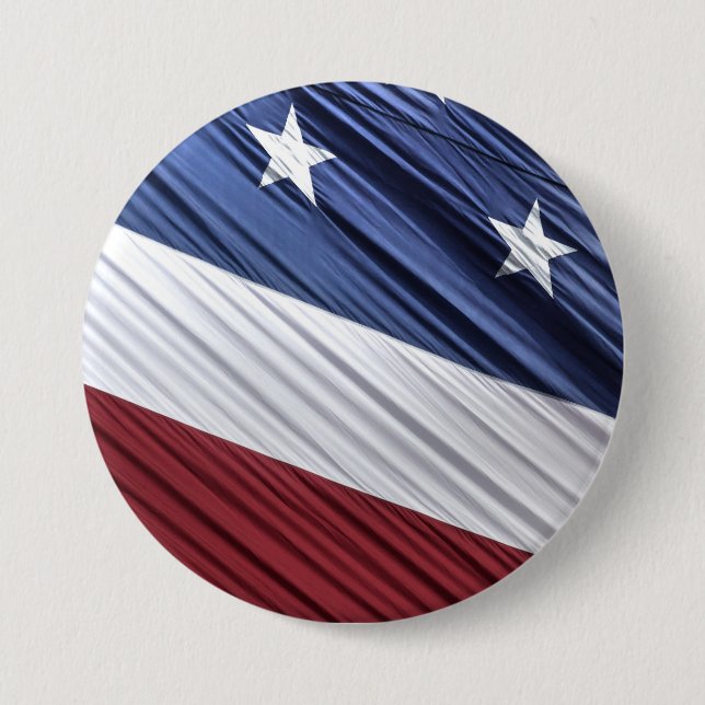 USA Red, White and Blue American Patriotic Flag 7.5 Cm Round Badge (Front)