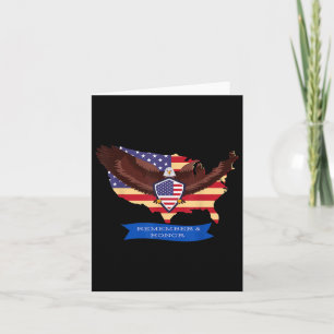 Usa Remember And Honour Fallen Military Memorial Card