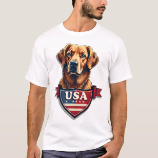 USA Retriever Heritage Vintage Dog Shirt 2