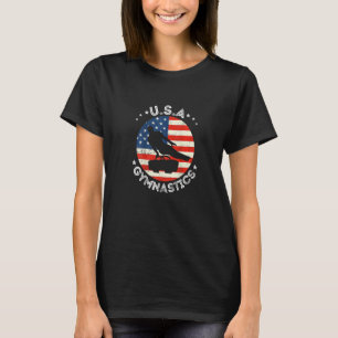 USA Retro Gymnastics - Vintage Support USA Men Gym T-Shirt