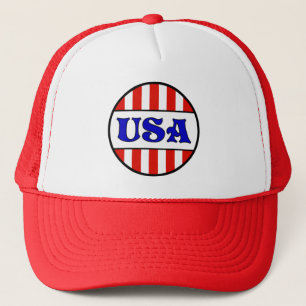 USA Retro Style T-Shirt Trucker Hat