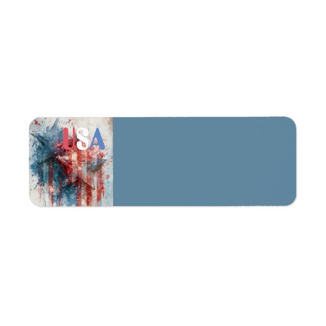 USA Return Address Label (Front)