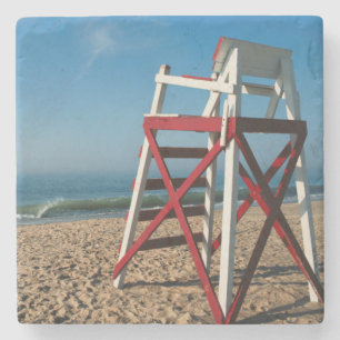 USA, Rhode Island, Charleston Beach, Beachfront Stone Coaster